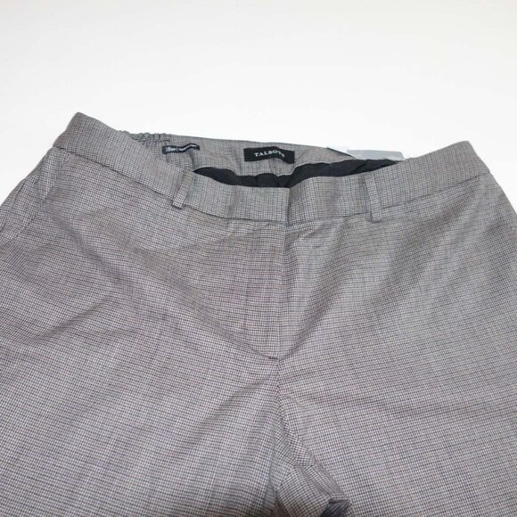 Talbots Women's Newport Trouser Leg Dress Pants Size 18W Petite NWT Brown Gray - Picture 2 of 10
